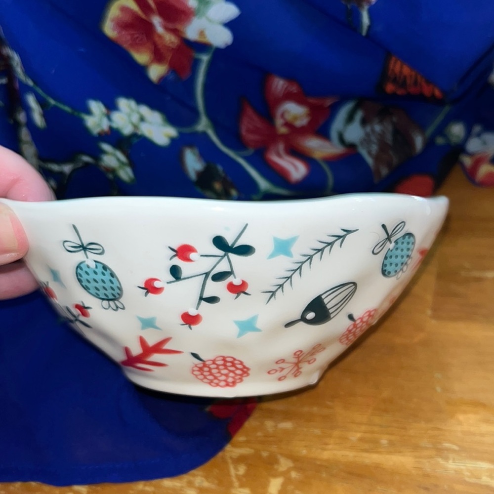 Christmas Bowl Tabletops unlimited Winter Wonderland